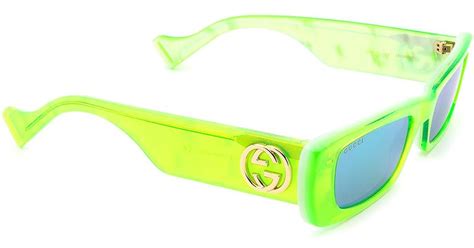 neon green gucci glasses|Gucci Neon Sunglasses .